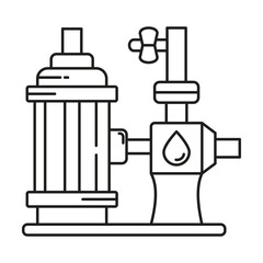 Water Pump icon vector on white background