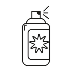 Spray icon vector on white background