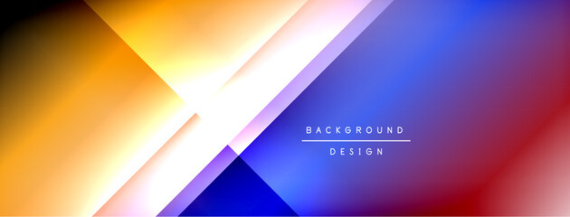 Dynamic shadow lines with gradient colors geometric background