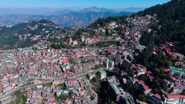 a bird's eye view of shimla