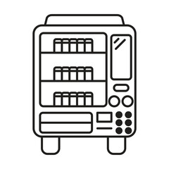 Vending machine icon vector on white background