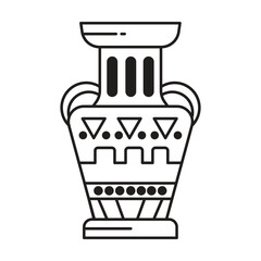 vase icon vector on white background