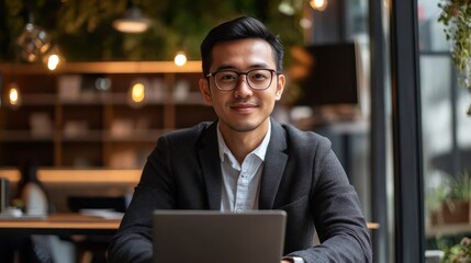 Asian expatriate exploring banking solutions for expats in Kuala Lumpur, Malaysia