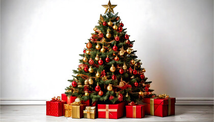 christmas tree with presents