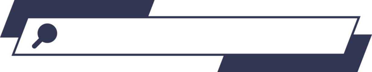 Obraz premium Minimalist search bar with magnifying glass icon, symbolizing exploration and discovery.