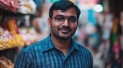 Obraz premium Indian entrepreneur exploring small business banking services in Bengaluru, India