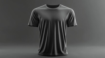 Ash Gray T-Shirt Mockup on Mannequin. Generative AI