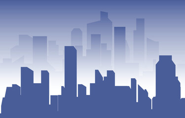 Stacked City Building Cityscape Skyline Business Illustration