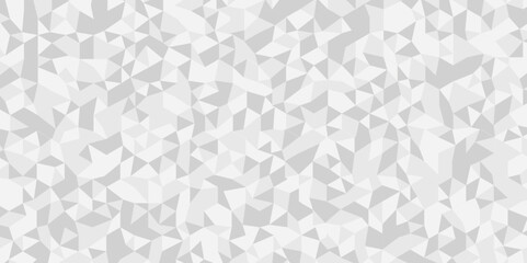 Seamless geometric pattern square shapes low polygon backdrop background. Abstract geometric wall tile and metal cube background triangle wallpaper. Gray and white polygonal background.