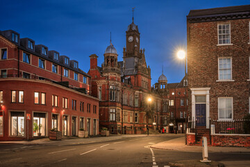 Fototapeta premium Architecture of the York city at night. United Kingdom