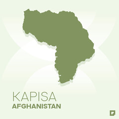 Kapisa vector map, Vector map of Kapisa, editable eps, AI files, Vector illustration of Kapisa vector map