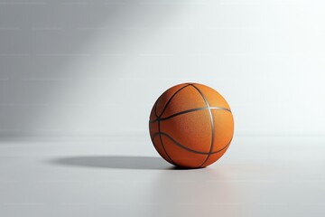 Obraz premium basketball ball on a wooden floor