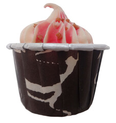 Delicious Cupcake with Swirled Frosting and Sprinkles on Transparent Background