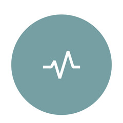 A pulse line icon on a teal circle, symbolizing health and vitality.