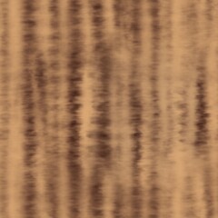 Seamless tie dye pattern with vertical beige and brown stripes. Blurred watercolor striped texture