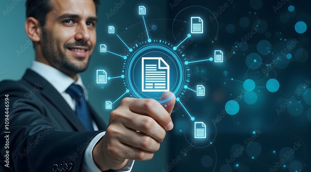 Poster Document Management System Concept for Effective Digital Business Data Management in the Modern Workplace