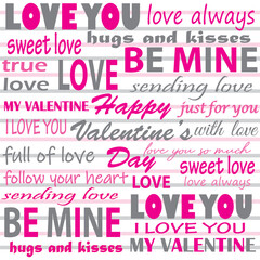 Happy Valentine's day card with lettering design