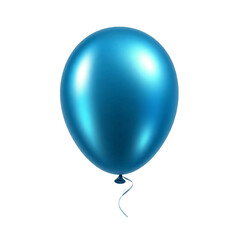 blue balloon isolated on white
