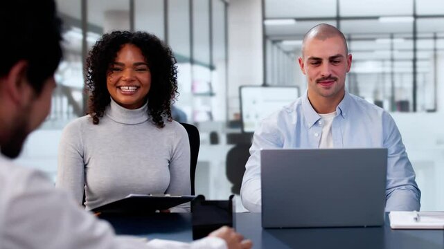 Business Staffing Interview In Office