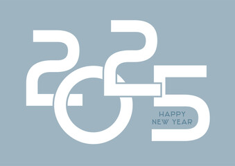 Minimal text design for Happy New Year 