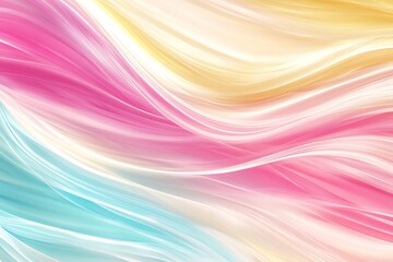 Obraz premium Abstract pastel waves creating a soft, flowing texture with a dreamy aesthetic.