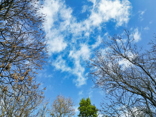 Sky and Clouds over Canterbury Central city of England UK
