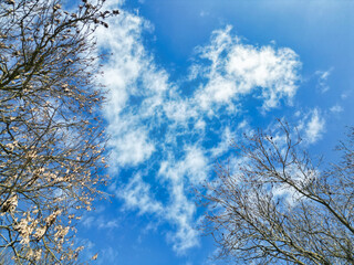 Sky and Clouds over Canterbury Central city of England UK