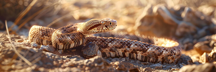 The Majestic RQ Rattlesnake: A Dance of Danger and Beauty in an Arid Landscape