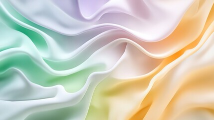 Soft Flowing Silk Fabric in Gentle Colors