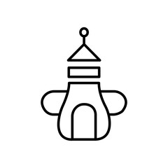 baby sippy icon Black and white outline vector