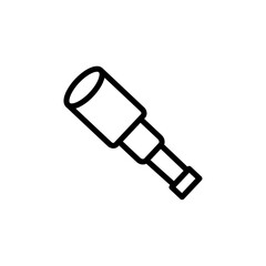 binoculars icon Black and white outline vector