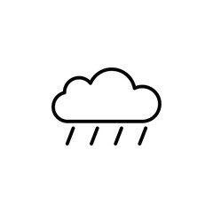 Hail icon Black and white outline vector