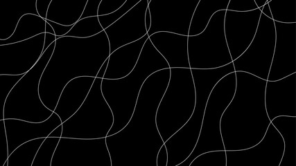 Random scribble chaotic pattern lines. Decorative random scribble pattern with tangled curved lines. Abstract wavy linear background outlines random chaotic lines vector illustration.  