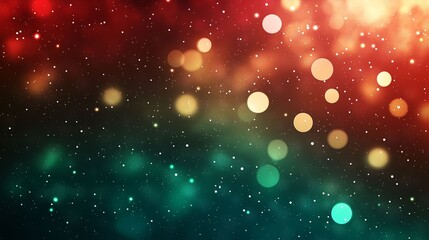 Abstract Christmas Gradient with Glitter and Bokeh Lights