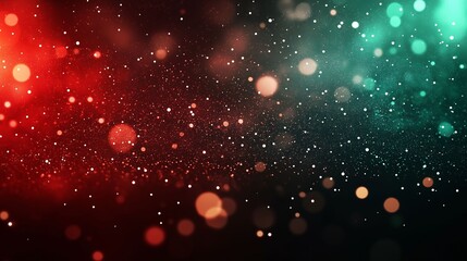 Abstract Christmas Gradient with Glitter and Bokeh Lights