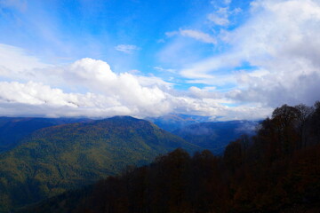 Obraz premium Rosa Peak resort in Sochi. A ski resort in the Krasnodar Territory