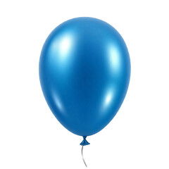 blue balloon isolated on white background