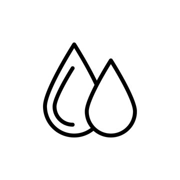 recommend clip art: water drops icon Black and white outline vector