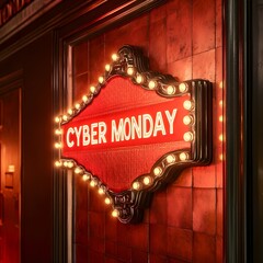 Ein Schild mit der Aufschrift CYBER MONDAY