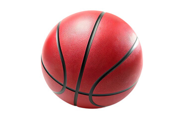 Fototapeta premium Ball for basketball close up, isolated cut on transparent background. Basketball dynamic team sport
