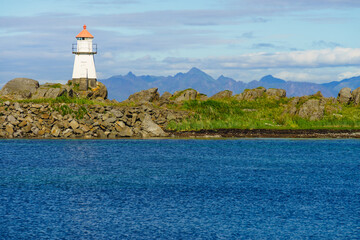 Lighthouse Hovsund Lofoten Islands Norway