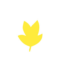 yellow leaf vector