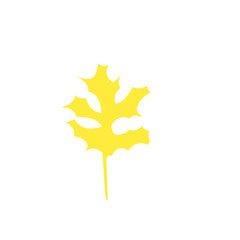 yellow leaf vector
