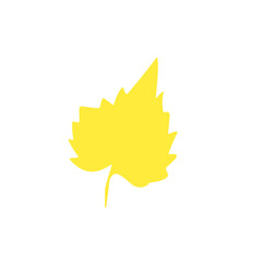 yellow leaf vector