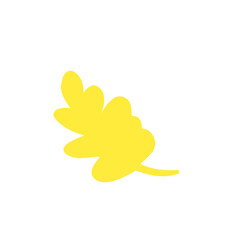 yellow leaf vector