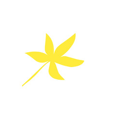 yellow leaf vector