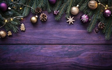 Fototapeta premium purple christmas background 