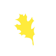 yellow leaf vector