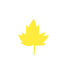 yellow leaf vector