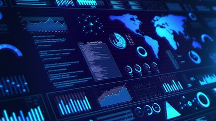 Business and market data analysis reports, infographics, bar stats charts diagrams. Statistics, stock Market Data Success, financial graph, economy data diagram money investment analysis finance 4K 3D - Powered by Adobe